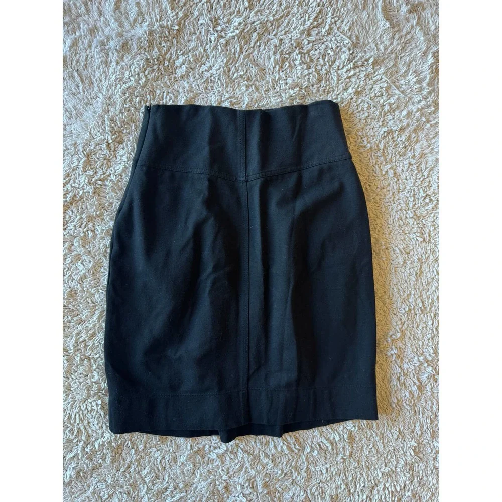 Theory Black Figuero Craze Tulip Skirt